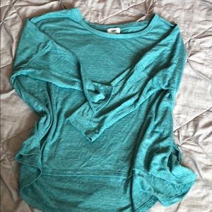 Old navy sz L teal heather shirt 3/4 sleeves